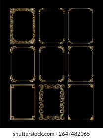 vintage frames vector art ornament