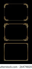 vintage frames vector art ornament