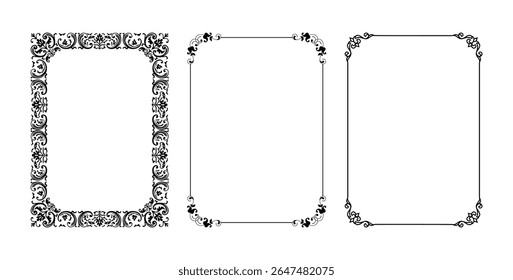 vintage frames vector art ornament