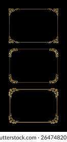 vintage frames vector art ornament
