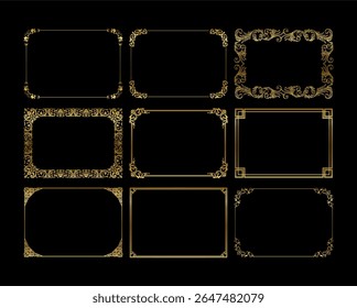 vintage frames vector art ornament