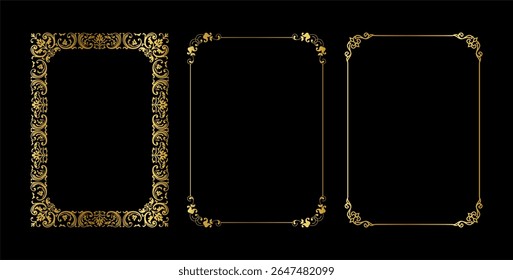 Ornamento de Arte vectorial de marcos vintage