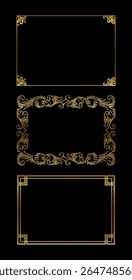 Ornamento de Arte vectorial de marcos vintage