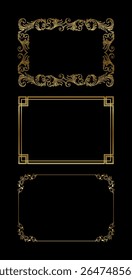 Ornamento de Arte vectorial de marcos vintage