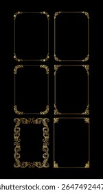 vintage frames vector art ornament