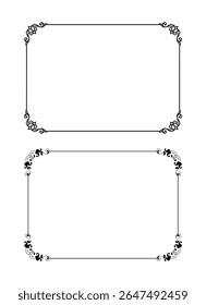 vintage frames vector art ornament