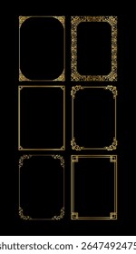 vintage frames vector art ornament
