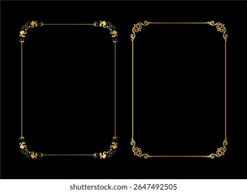 vintage frames vector art ornament
