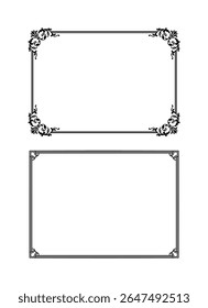 vintage frames vector art ornament