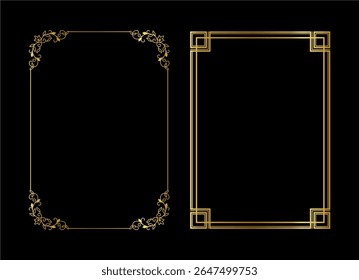 vintage frames vector art ornament