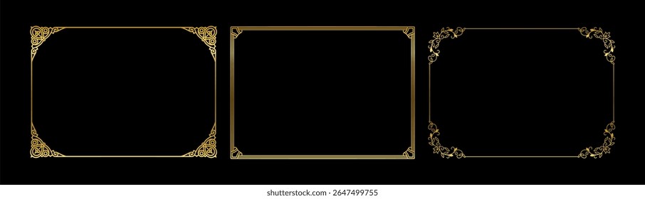 vintage frames vector art ornament