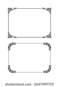 vintage frames vector art ornament
