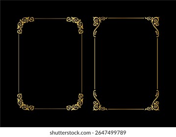 vintage frames vector art ornament