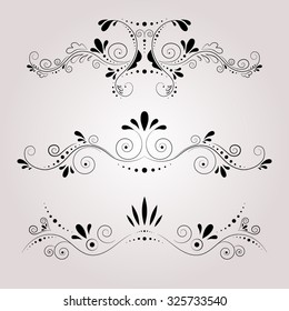 Vintage frames in vector. Decorative border.