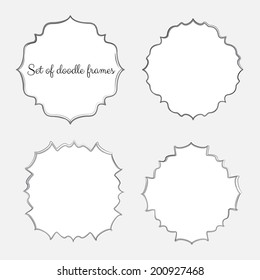 Vintage Frames, vector illustration.
