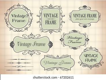 vintage frames for your text