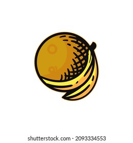 Vintage Fruit Simple Modern Logo Vector and Stock Images