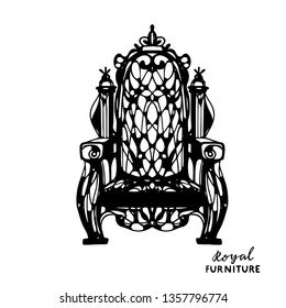 black and white throne