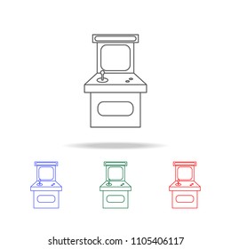 vintage game arcade cabinet icon. Elements of game life in multi colored icons. Premium quality graphic design icon. Simple icon for websites, web design, mobile app on white background