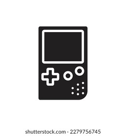 Ilustrador vintage de vectores de iconos rellenos de juegos
