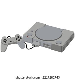 Vintage Game Console Vector Art