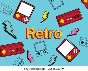 consoles de jogos antigos dos anos 90