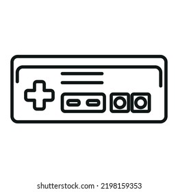Vintage game control icon - Editable stroke