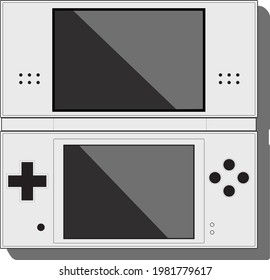 vintage game handheld portable game handheld vector 