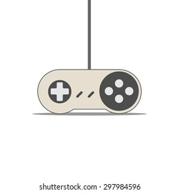 Vintage Game Joystick. Vector Gamepad Icon