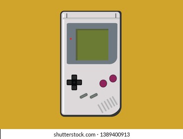 Vintage Game Portable Design Vector