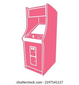 Vintage Gaming Arcade Cut Out. High quality vector svg