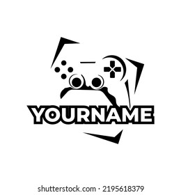 Vintage Gaming logo set. Console games and cyber sport logo badge. Esport emblem stamp, sport cyber, video gaming, cliparts collection