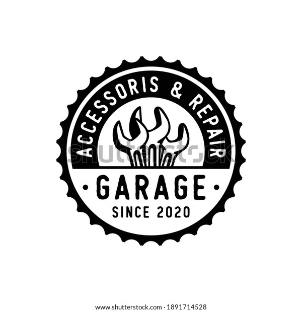 Vintage garage \
motorcycle, part and\
accessories