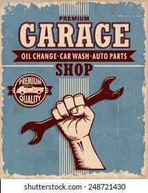 Vintage Garage Poster Design