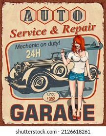 449 Pin girl garage Images, Stock Photos & Vectors | Shutterstock