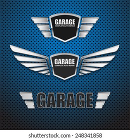 Vintage Garage Retro-Design.Vektorgrafik