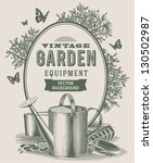 Vintage garden background