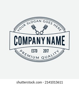 Vintage gardener logo design template. Vector logotype elements, Icons, Symbols, Retro Labels, Badge.