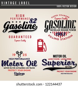 Vintage Gasoline & Motor Oil