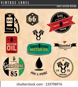 Vintage Gasoline & Motor Oil