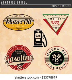 Vintage Gasoline & Motor oil