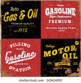 Vintage Gasoline & Motor Oil