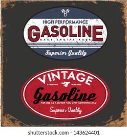 Vintage Gasoline & Motor oil