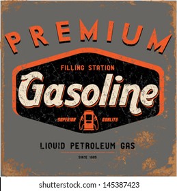 Vintage Gasoline & Motor Oil 