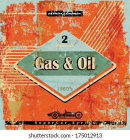 Vintage Gasoline & Motor Oil Sign