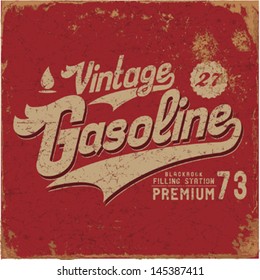 Vintage Gasoline & Motor oil | T-shirt Printing |