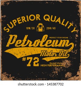 Vintage Gasoline & Motor Oil | T-shirt Printing |