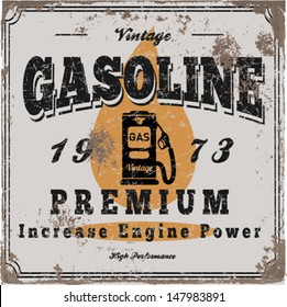 Vintage Gasoline & Motor oil | T-shirt Printing |