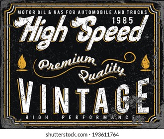 Vintage Gasoline & Motor oil | T-shirt Printing | 