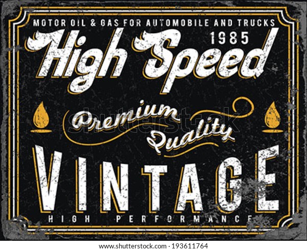 Vintage\
Gasoline & Motor oil | T-shirt Printing |\
